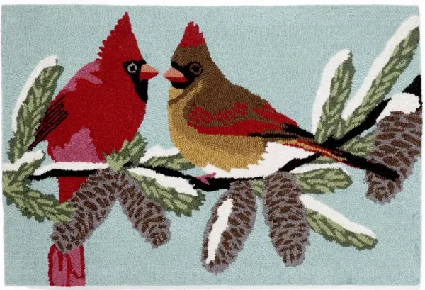 Frontporch Cardinals Indoor/Outdoor Area Rug