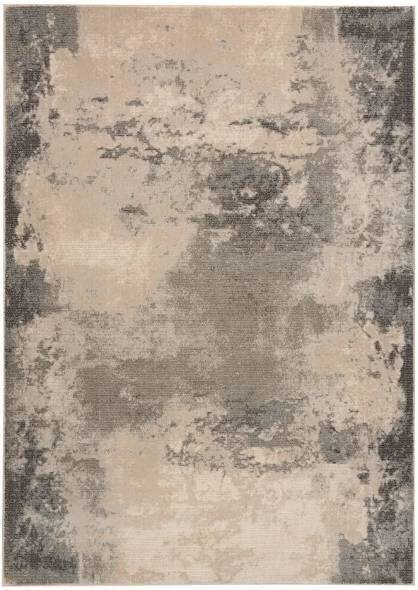 Cohen Area Rug in Ivory/Gray by Nourison