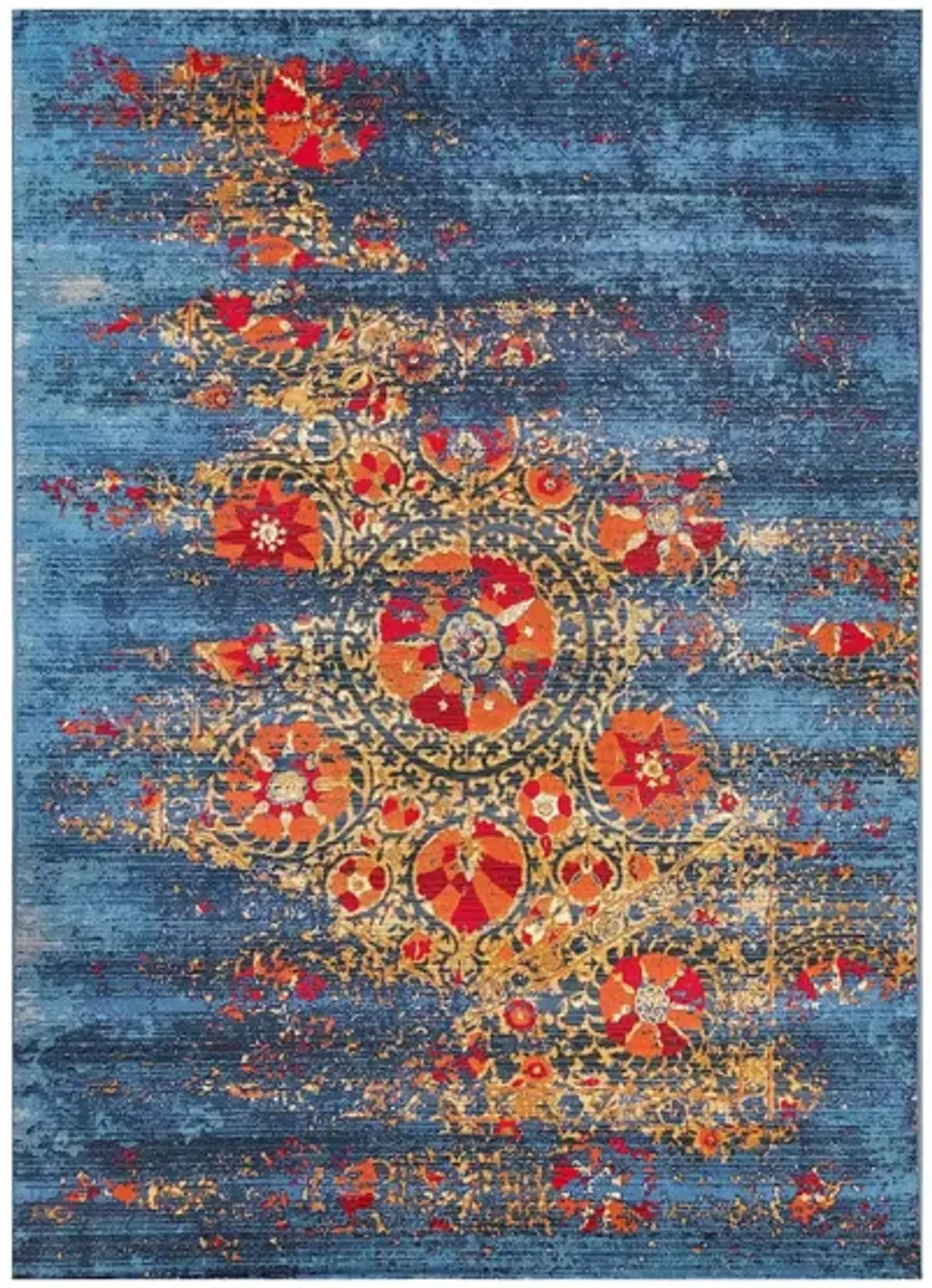 Liora Manne Marina Suzanie Indoor/Outdoor Area Rug in Blue by Trans-Ocean Import Co Inc