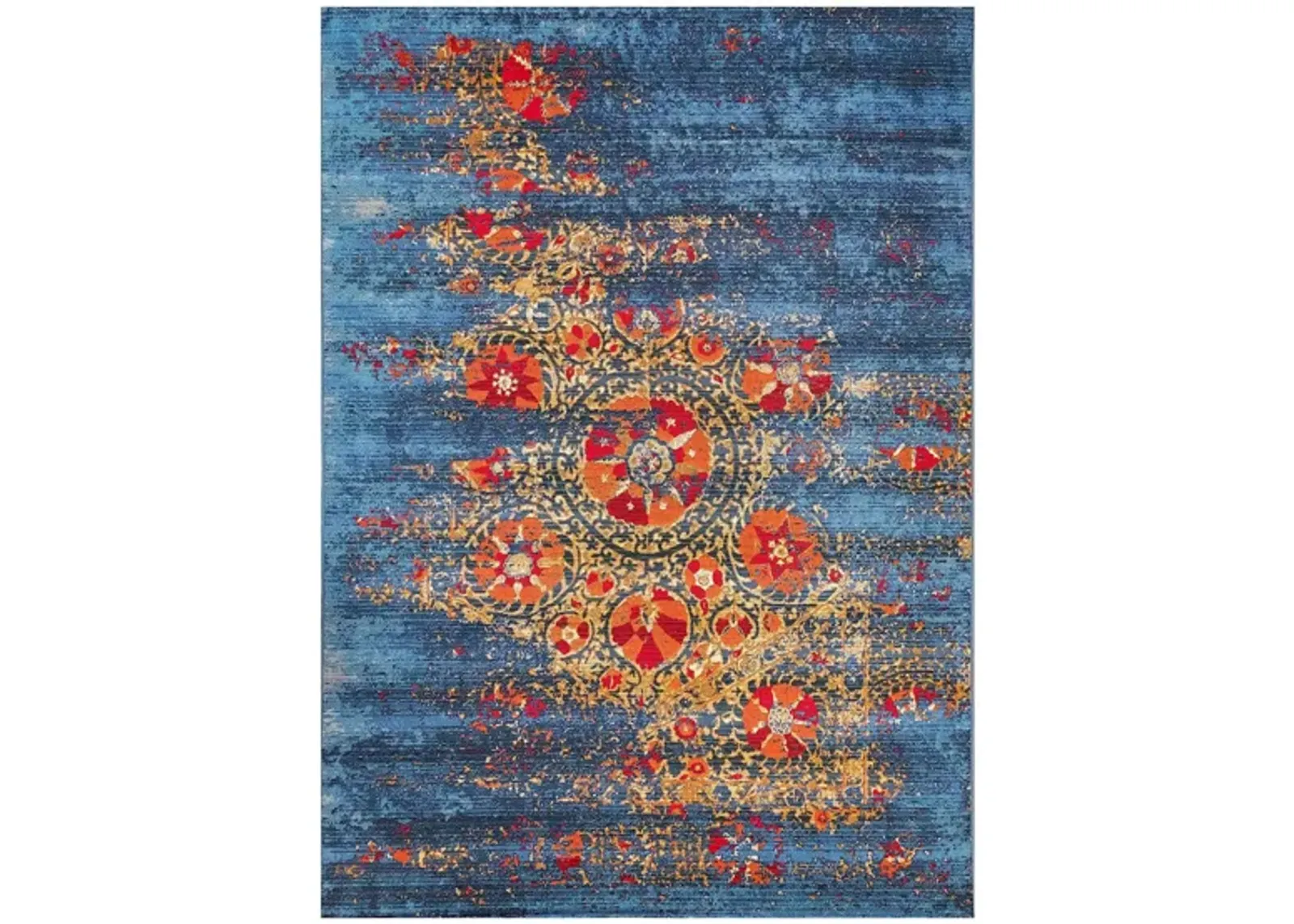 Liora Manne Marina Suzanie Indoor/Outdoor Area Rug in Blue by Trans-Ocean Import Co Inc