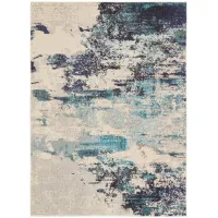Brinley Area Rug in Ivory/Teal/Blue by Nourison