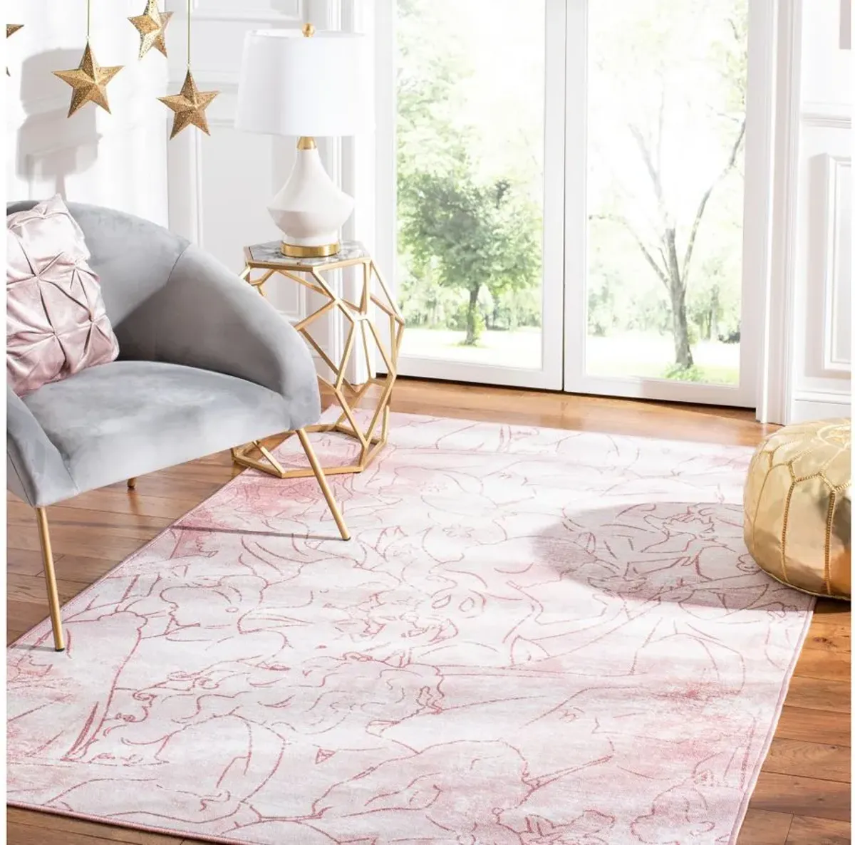 Disney Princess Area Rug in Pink & Rose by Safavieh