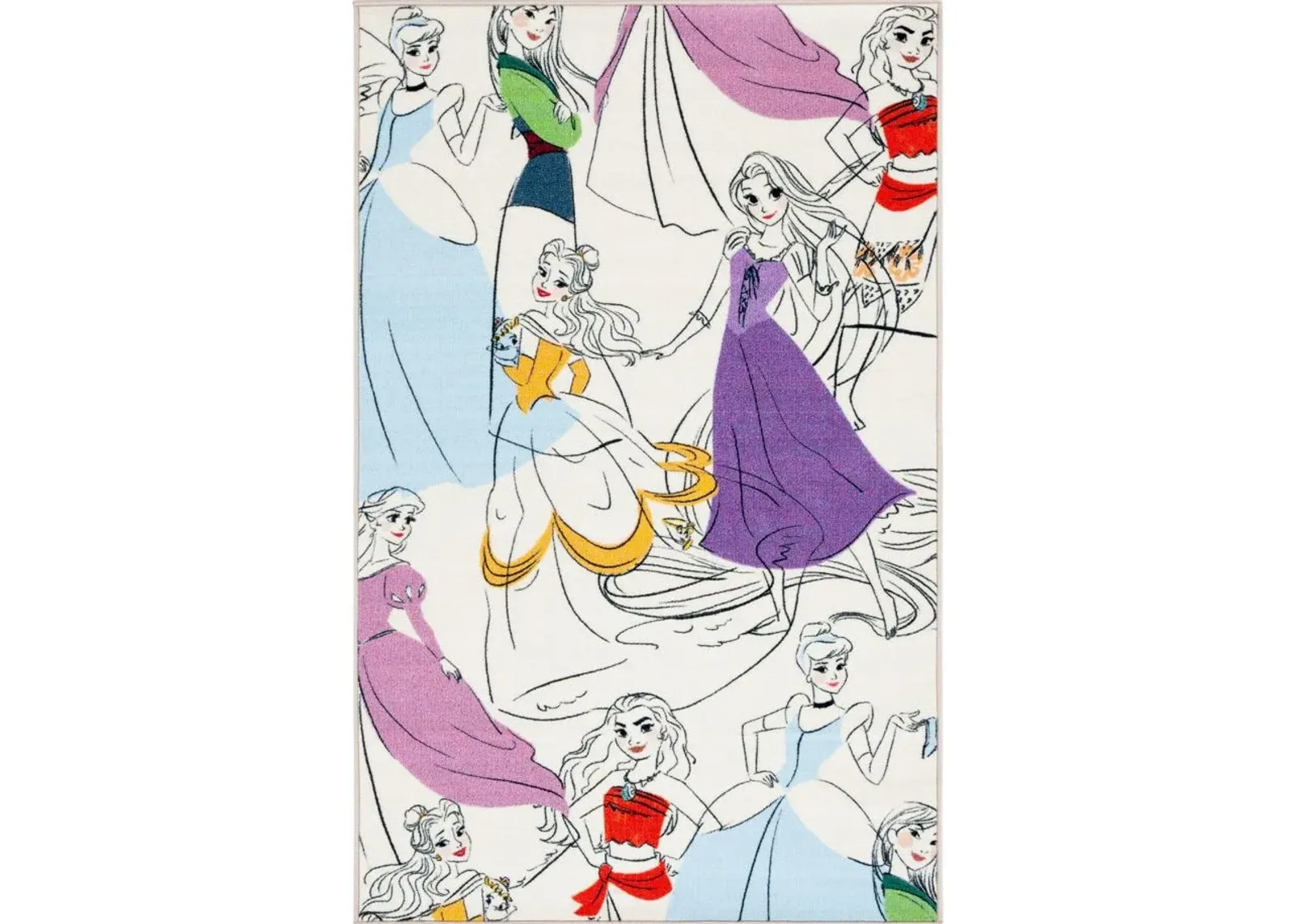 Disney Princess Area Rug in Ivory & Pink by Safavieh