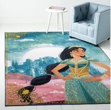 Disney Aladdin Area Rug in Turquoise & Pink by Safavieh