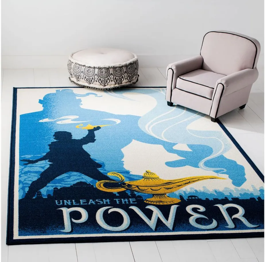 Disney Aladdin Area Rug in Blue & Ivory by Safavieh