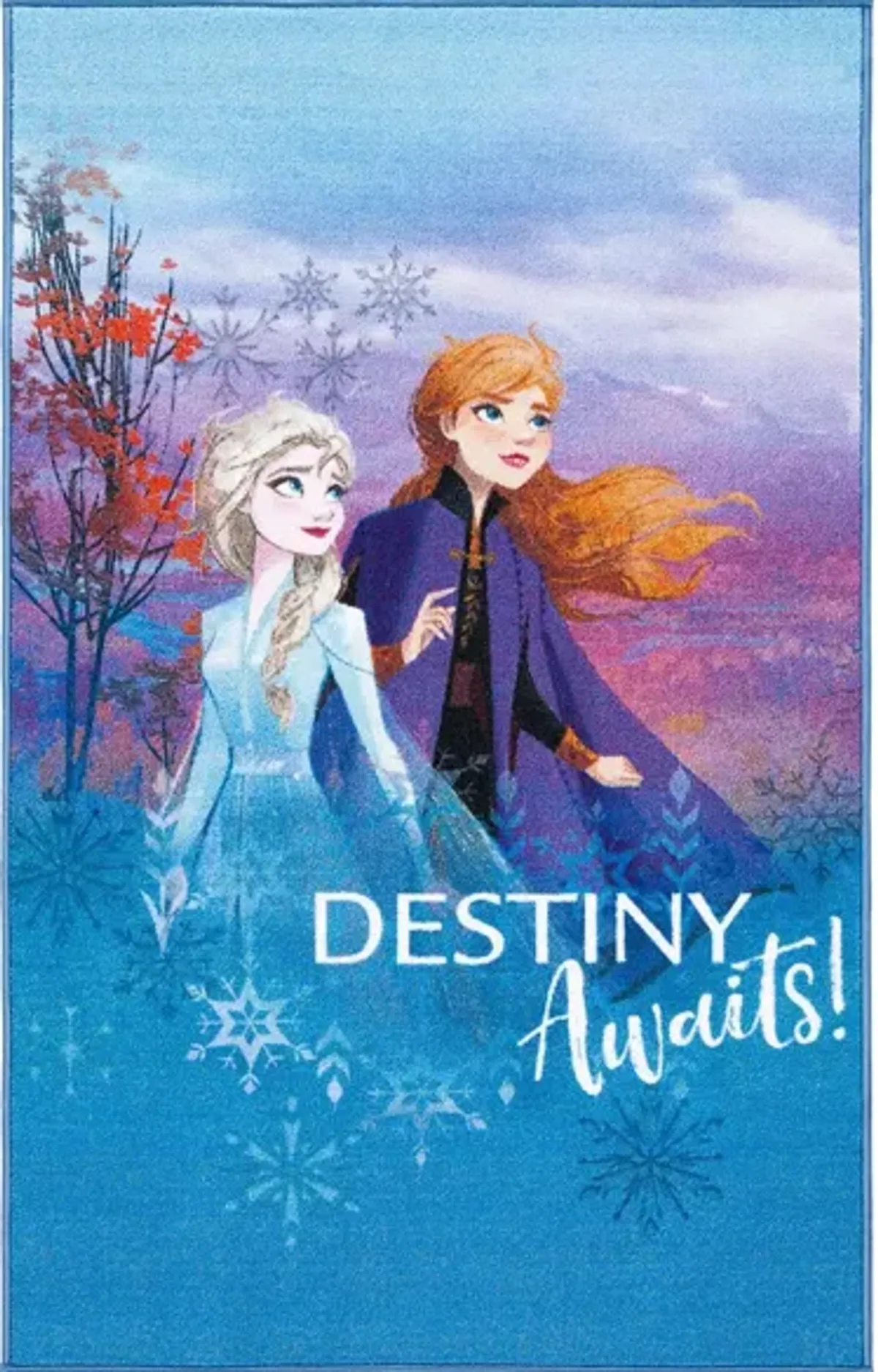 Disney Frozen 2 Area Rug in Blue & Violet by Safavieh