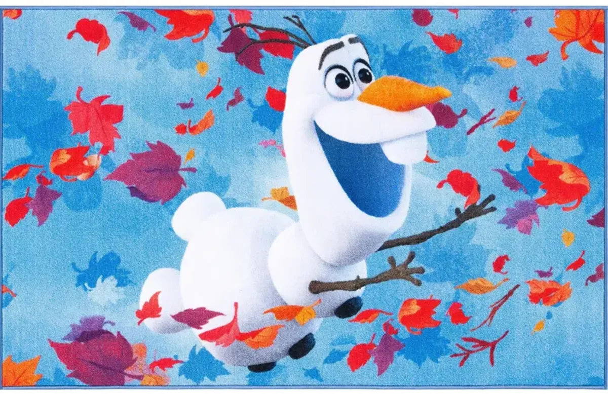 Disney Frozen 2 Area Rug in Blue & Orange by Safavieh