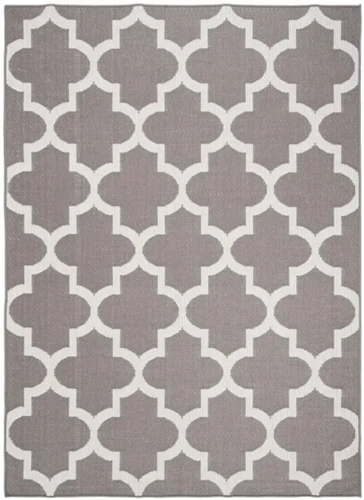 Bermuda Trellis Indoor/Outdoor Area Rug in Gray & Ivory by Safavieh