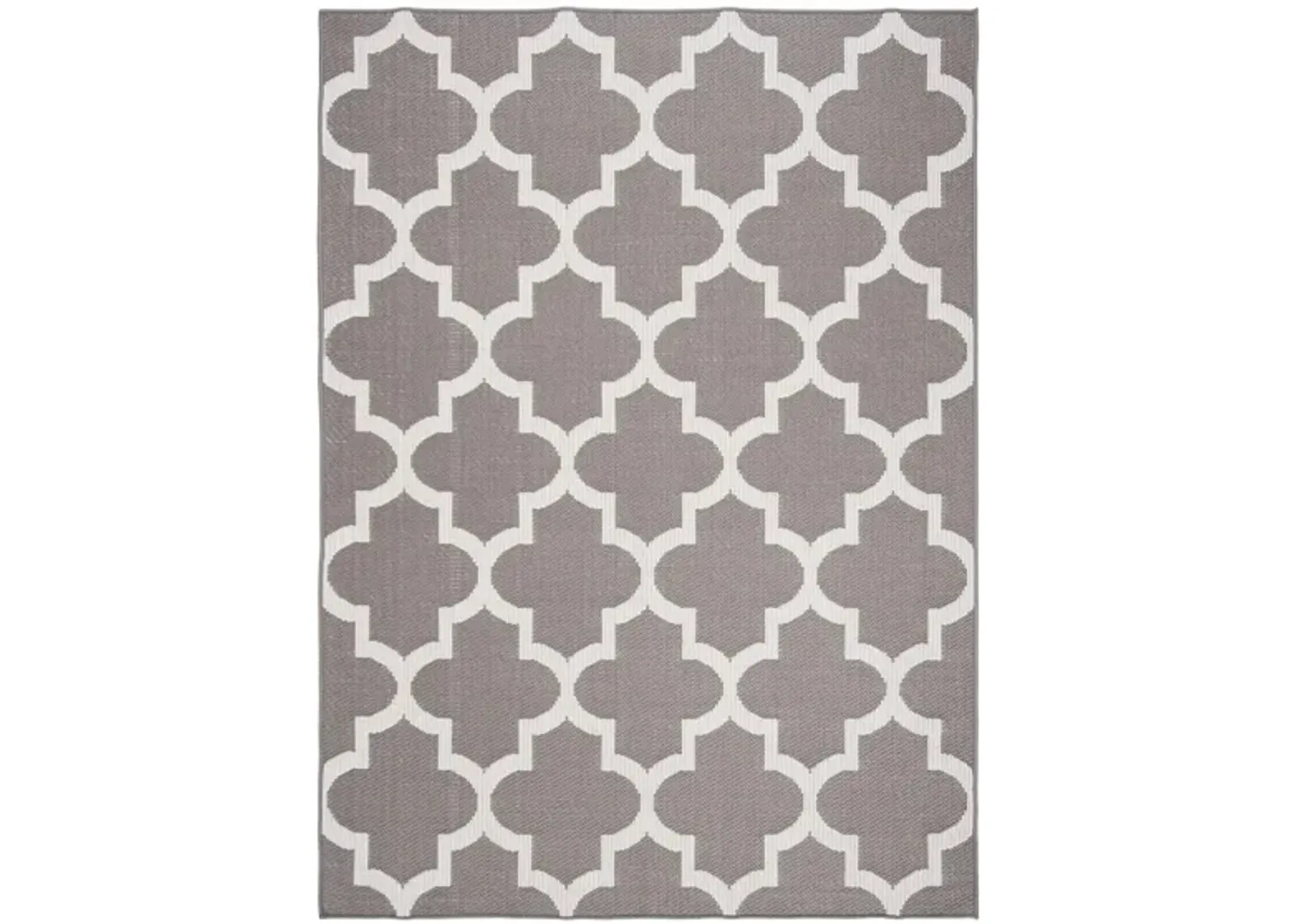 Bermuda Trellis Indoor/Outdoor Area Rug in Gray & Ivory by Safavieh