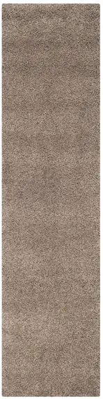 California Shag Runner Rug in Taupe by Safavieh