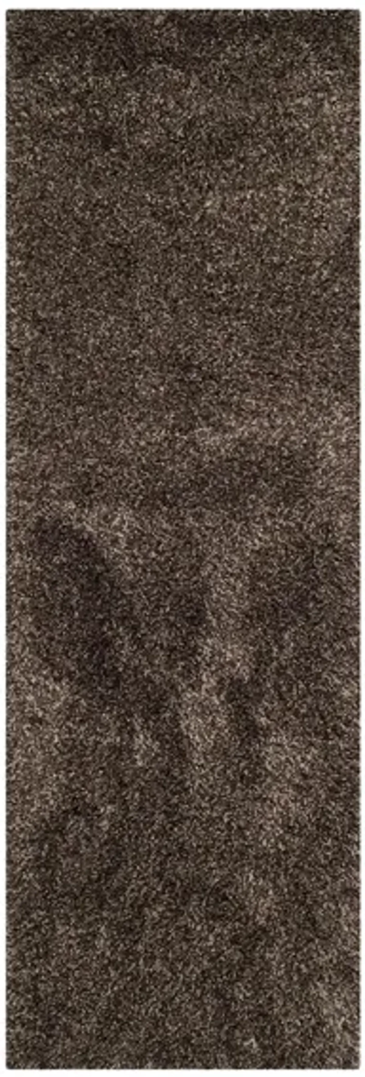 California Shag Runner Rug in Mushroom by Safavieh