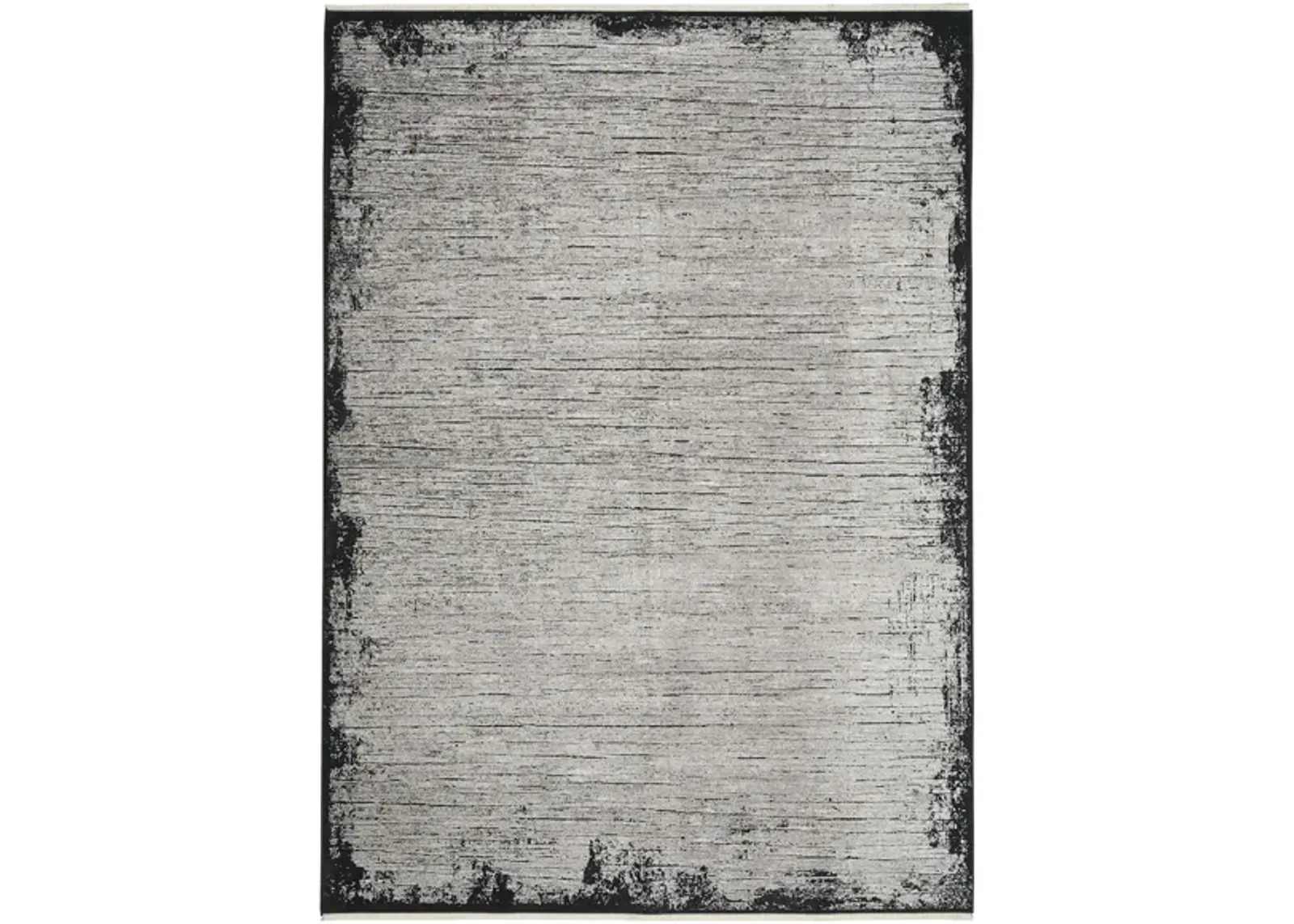 Balian Bali Area Rug in Grey/Black by Nourison