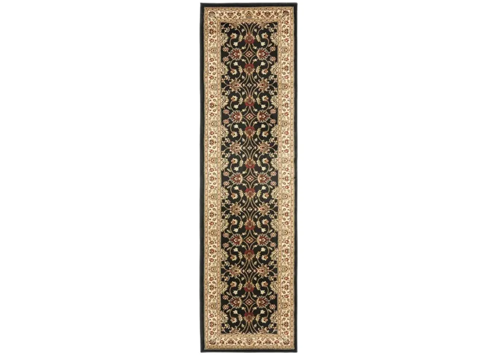 Severn Runner Rug in Black / Ivory by Safavieh