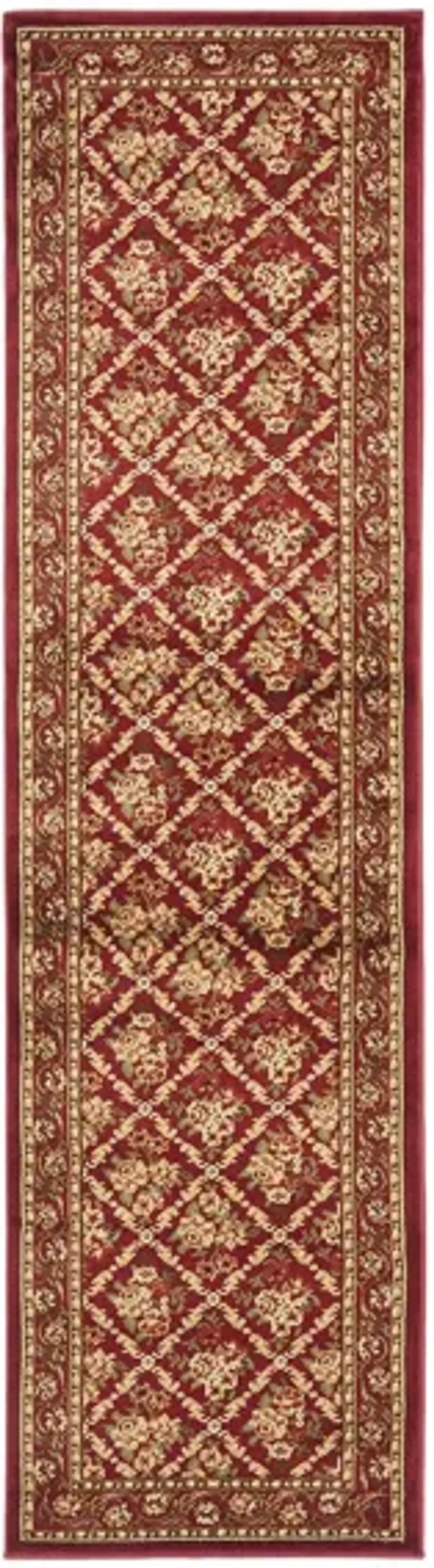 Crown Point Runner Rug in Red by Safavieh