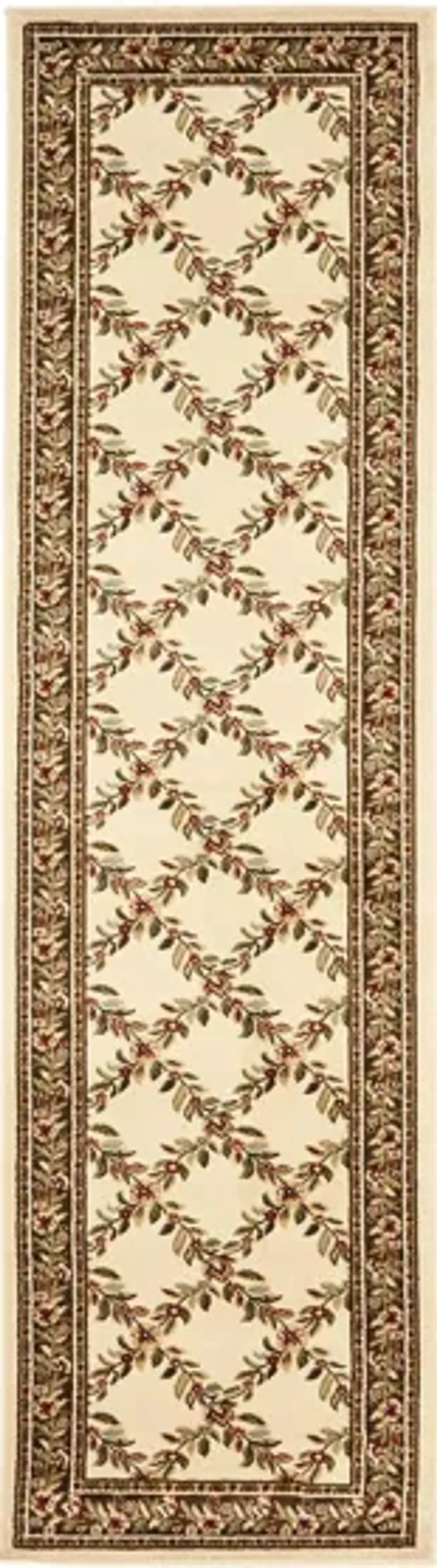 Queensferry Runner Rug in Ivory / Brown by Safavieh