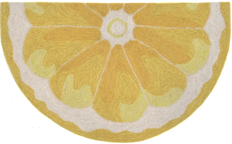 Frontporch Lemon Slice Indoor/Outdoor Area Rug in Yellow by Trans-Ocean Import Co Inc