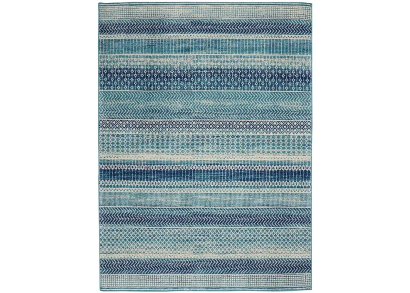 Roboto Area Rug in Navy Blue by Nourison