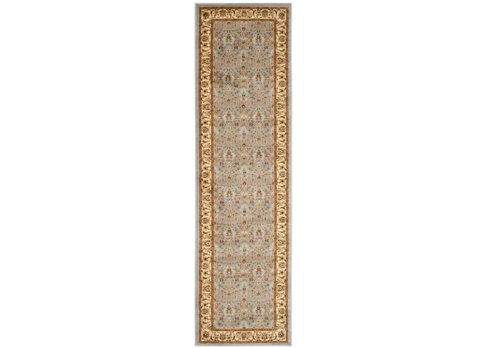 Wimbledon Runner Rug in Light Blue / Ivory by Safavieh