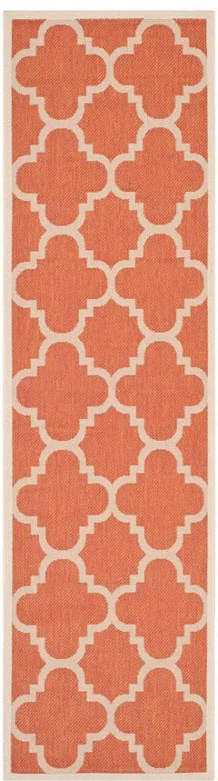 Courtyard Runner Rug in Terracotta by Safavieh