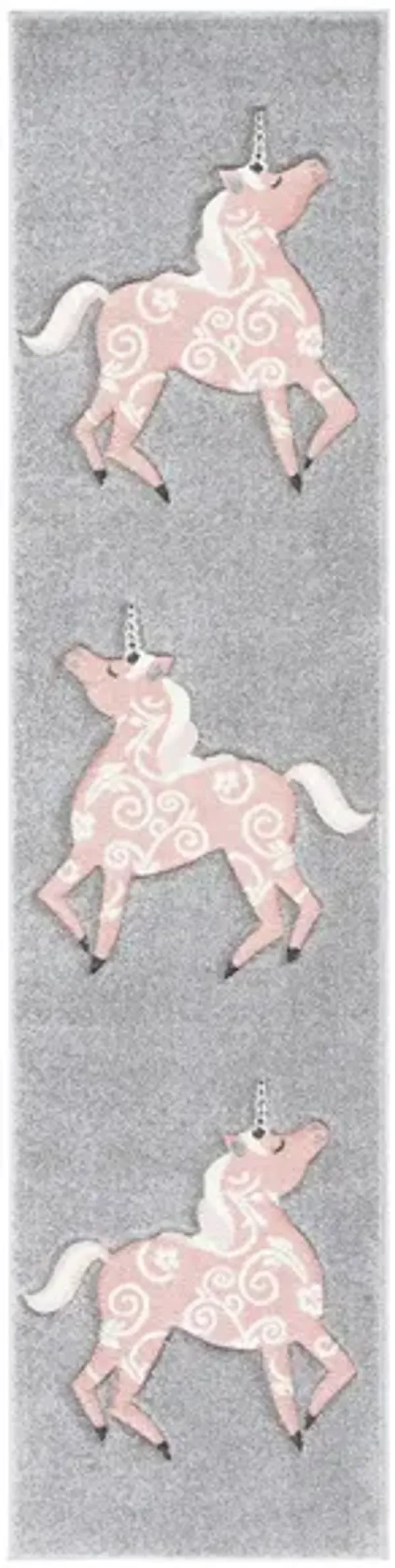 Carousel Unicorn Kids Runner Rug