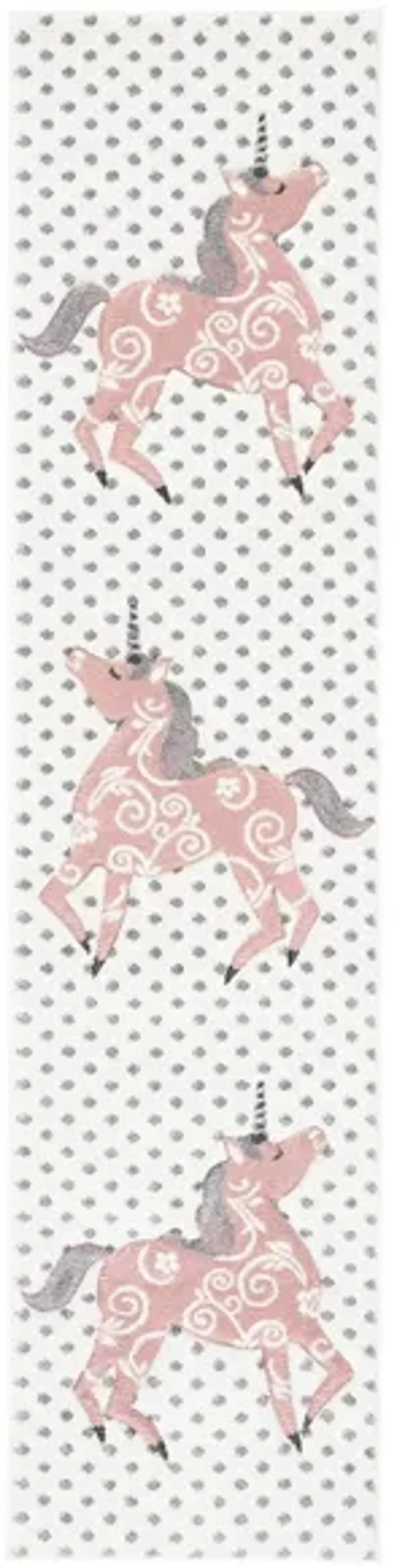 Carousel Unicorn Kids Runner Rug