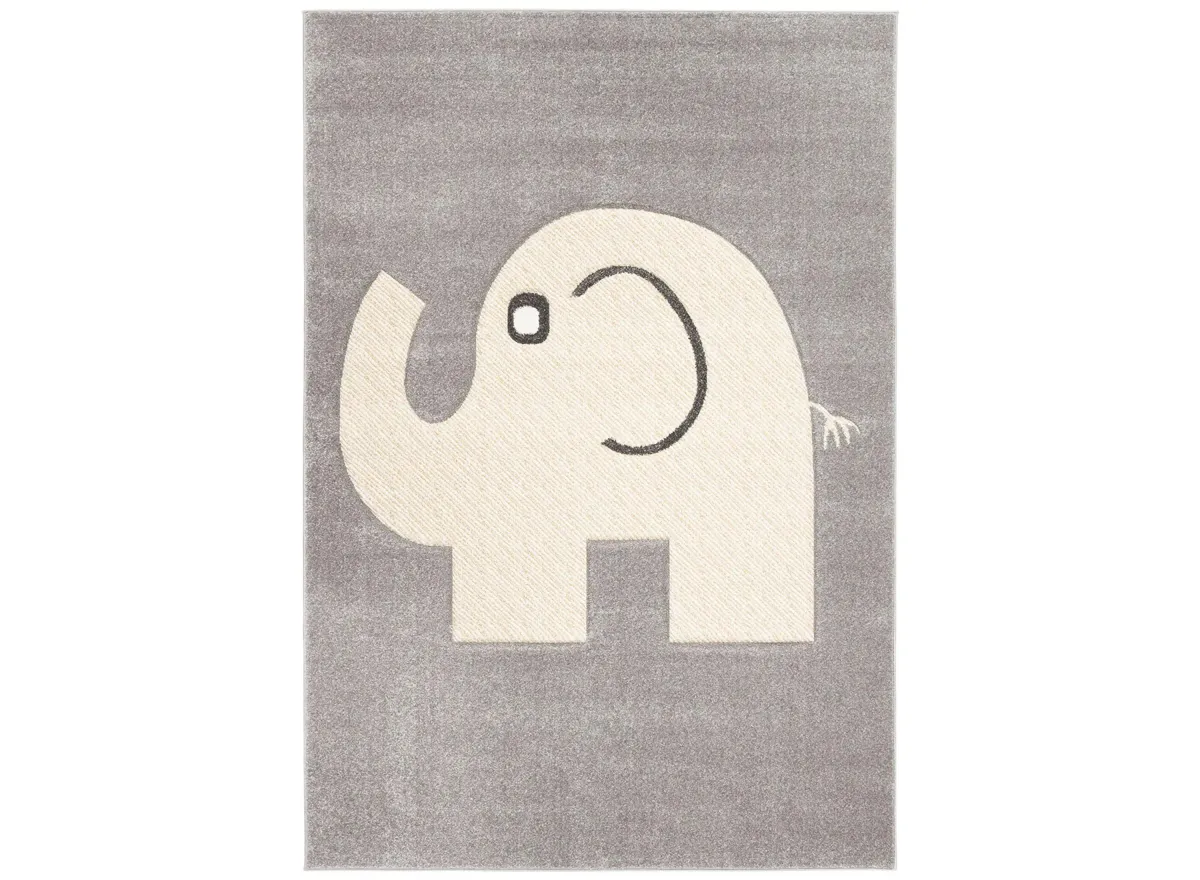 Carousel Baby Elephant Kids Area Rug