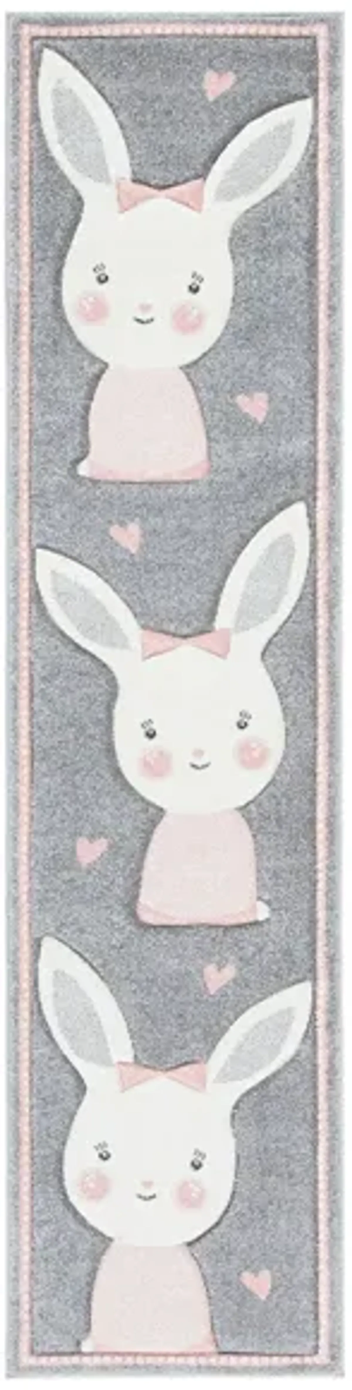 Carousel Bunny Kids Runner Rug