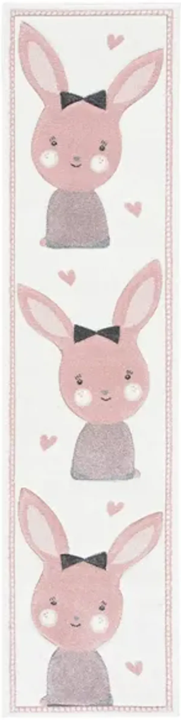 Carousel Bunny Kids Runner Rug