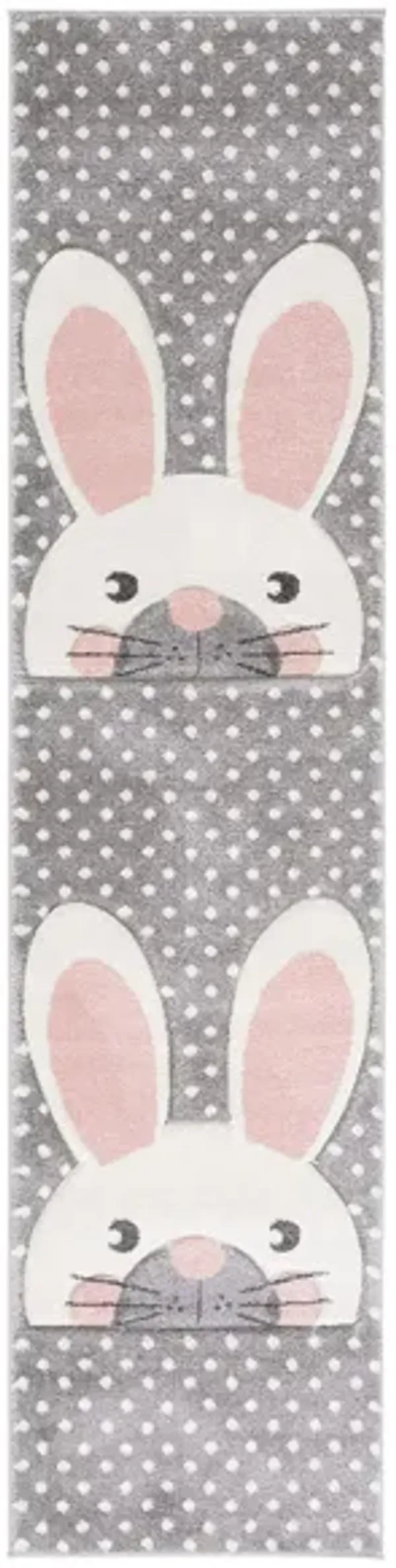 Carousel Rabbit Kids Runner Rug