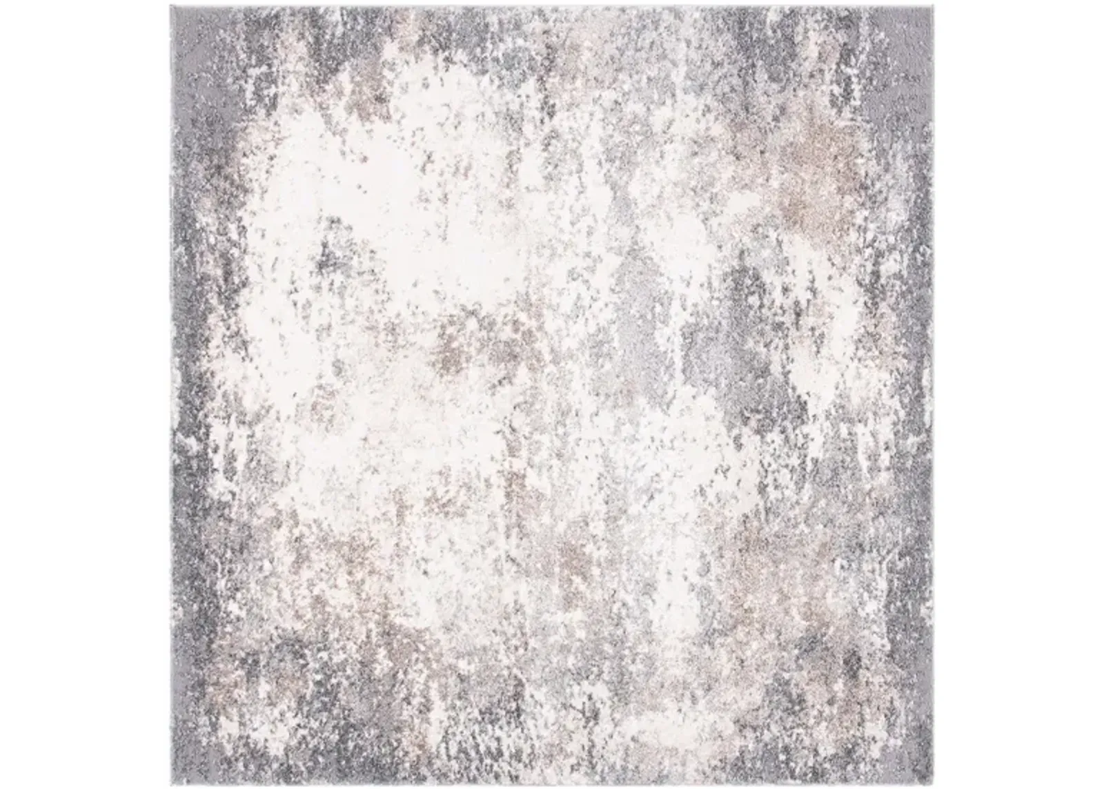 Victor Area Rug Square in Gray & Ivory by Safavieh