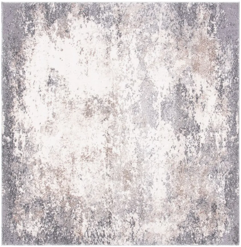 Victor Area Rug Square in Gray & Ivory by Safavieh