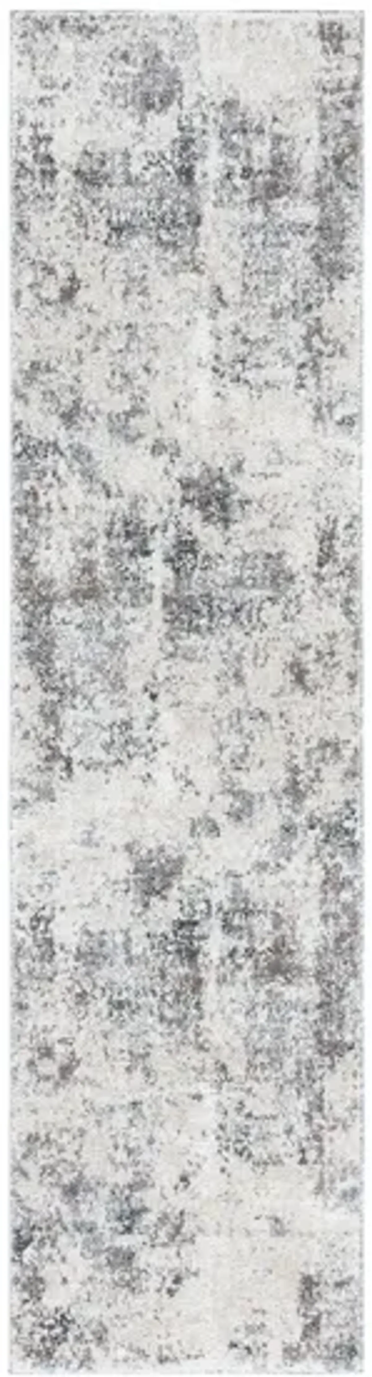 Iommi Runner Rug in Ivory & Gray by Safavieh