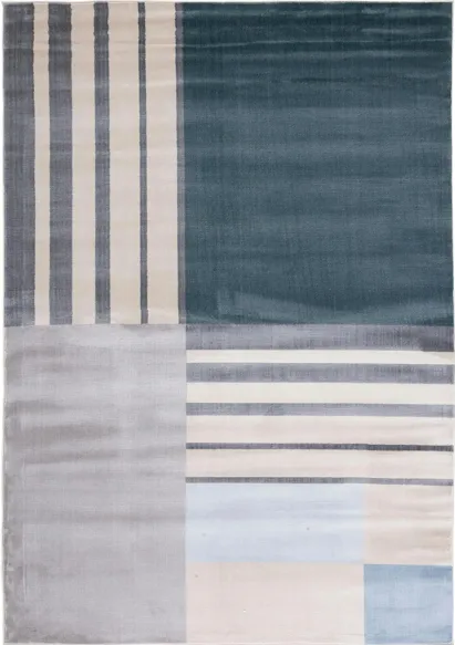 Operan Runner Rug in Charcoal/Beige by Safavieh