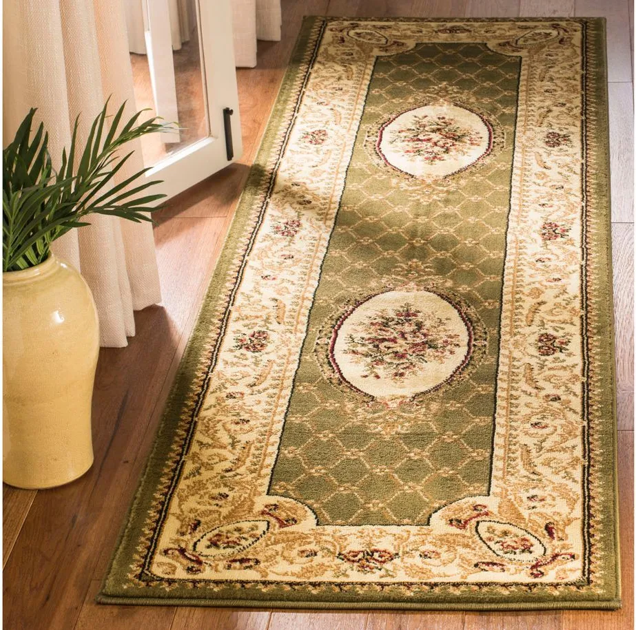 Agincourt Runner Rug in Sage / Ivory by Safavieh