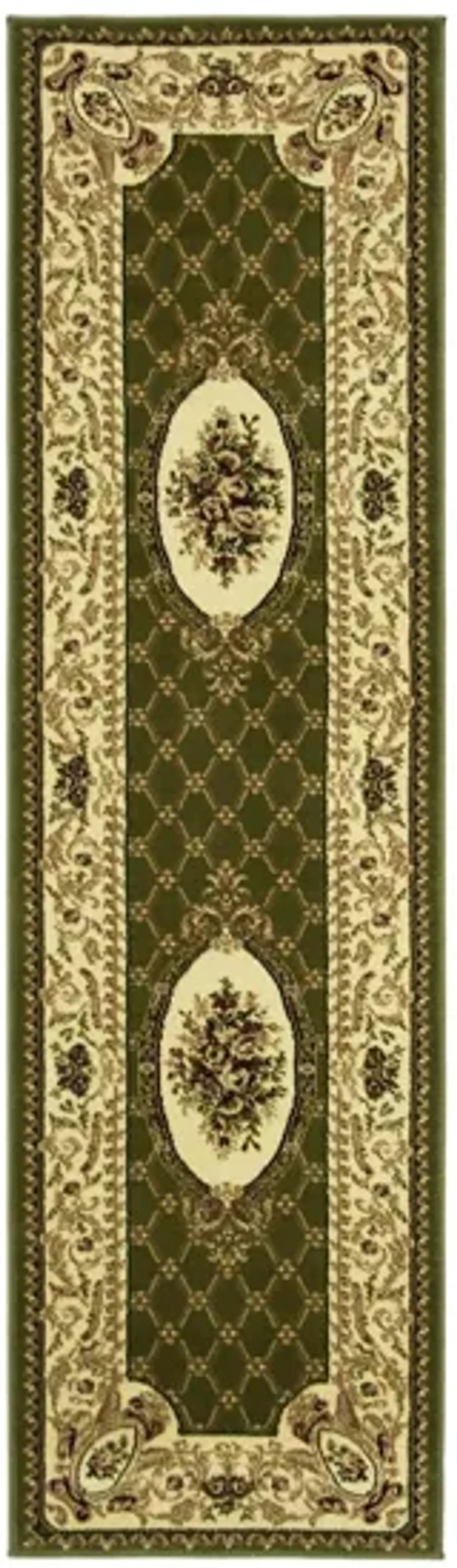 Agincourt Runner Rug in Sage / Ivory by Safavieh