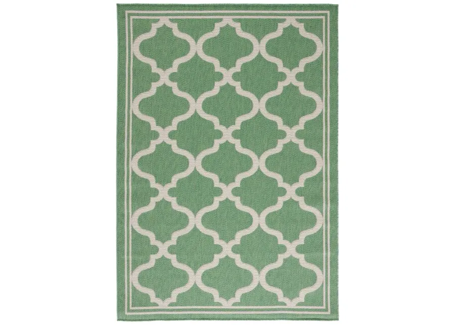 Bermuda Morocco Indoor/Outdoor Area Rug in Green & Beige by Safavieh