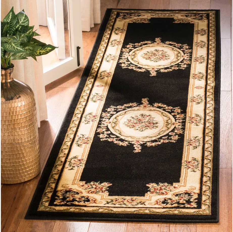 Bisterne Runner Rug in Black / Ivory by Safavieh