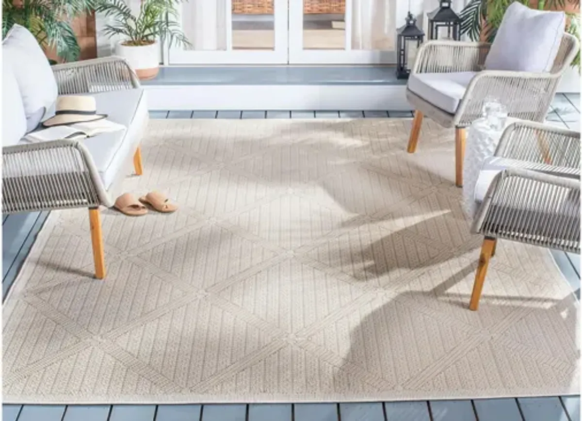 Bermuda Wide Diamond Indoor/Outdoor Square Area Rug