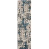 Manor Area Rug in Ivory Blue by Nourison