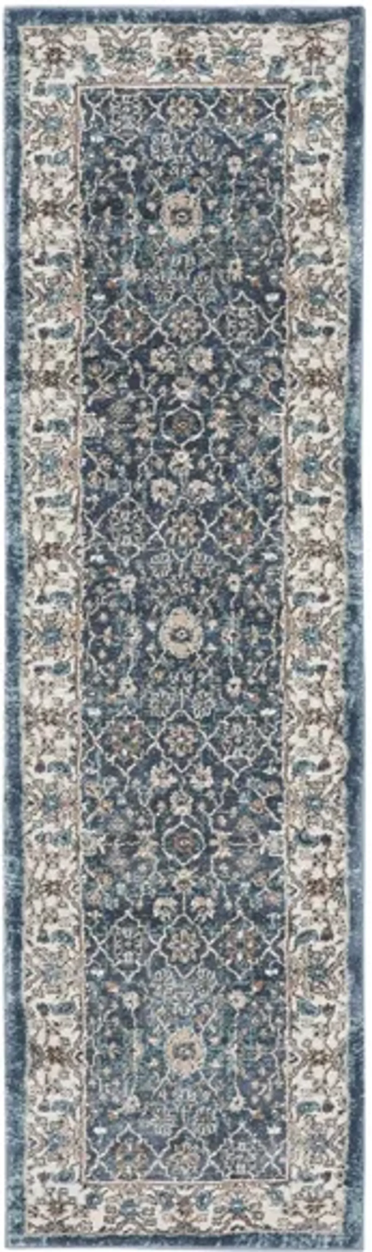 American Manor Area Rug in Blue/Ivory by Nourison