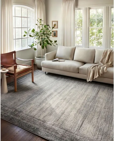 Austen Runner Rug in Pebble/Charcoal by Loloi Rugs