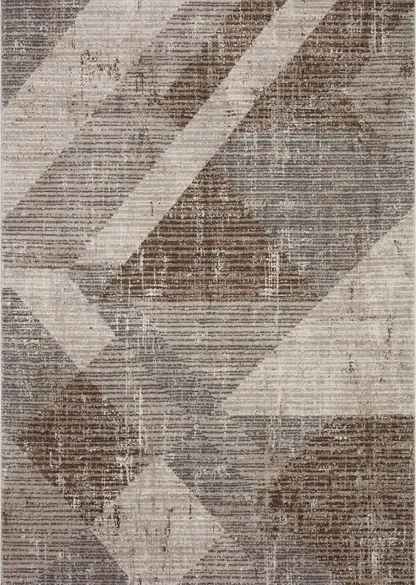 Austen Runner Rug in Stone/Bark by Loloi Rugs