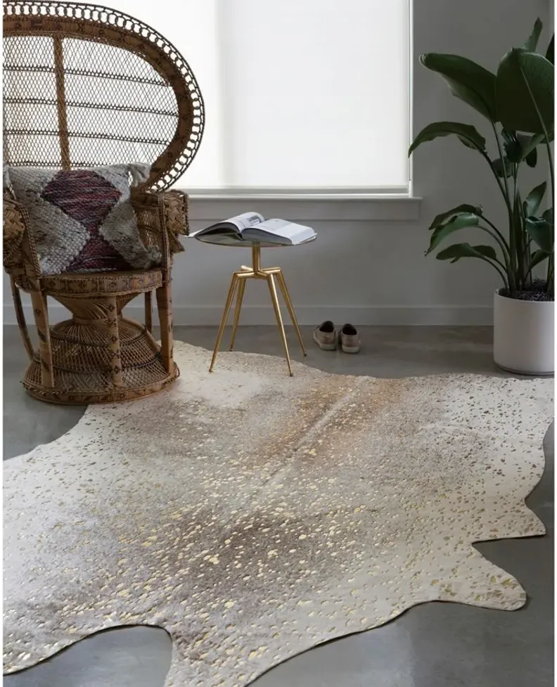 Bryce 3 x 5 Accent Rug in Pewter/Gold by Loloi Rugs