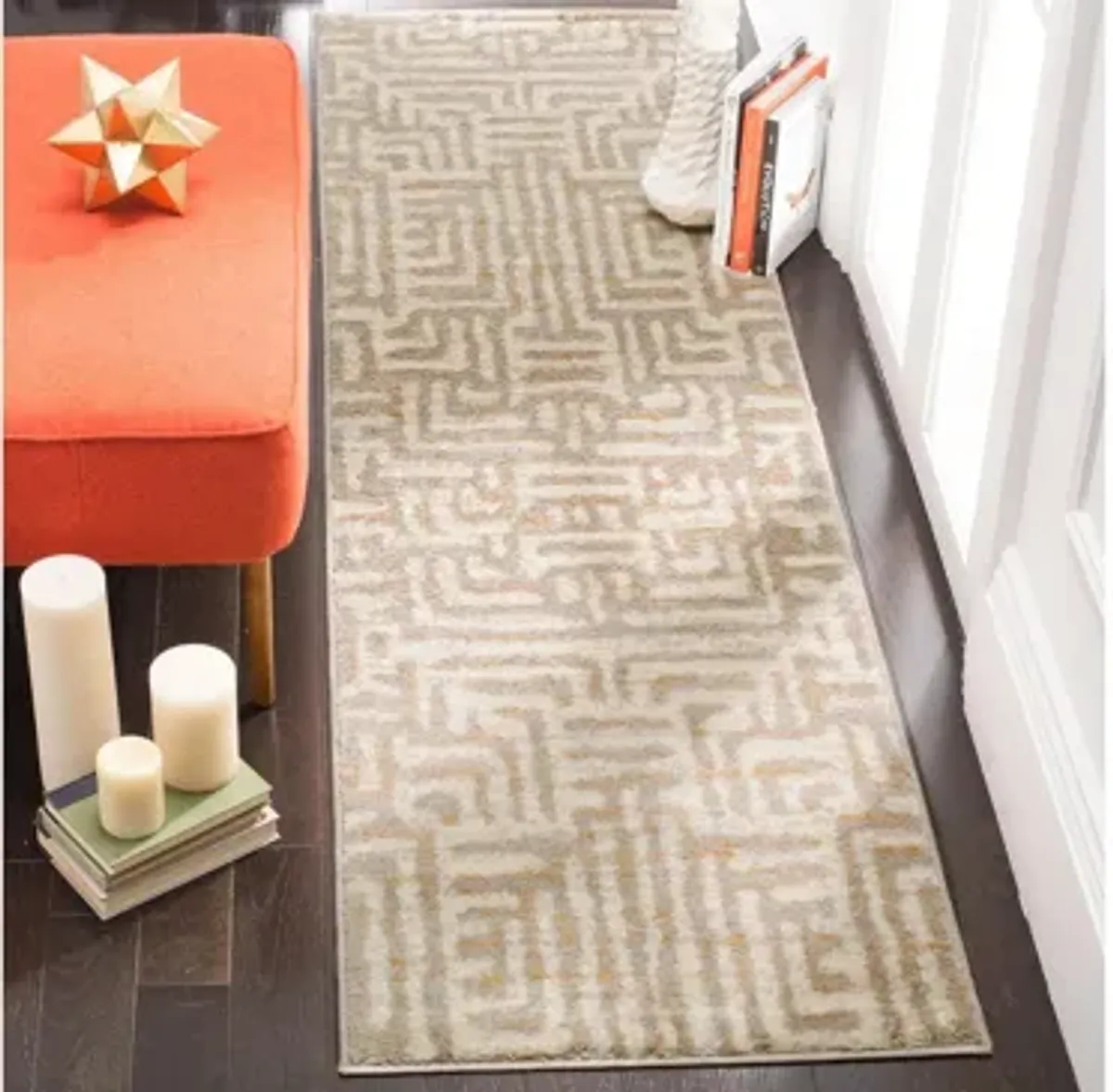 Rhine Ivory Runner Rug