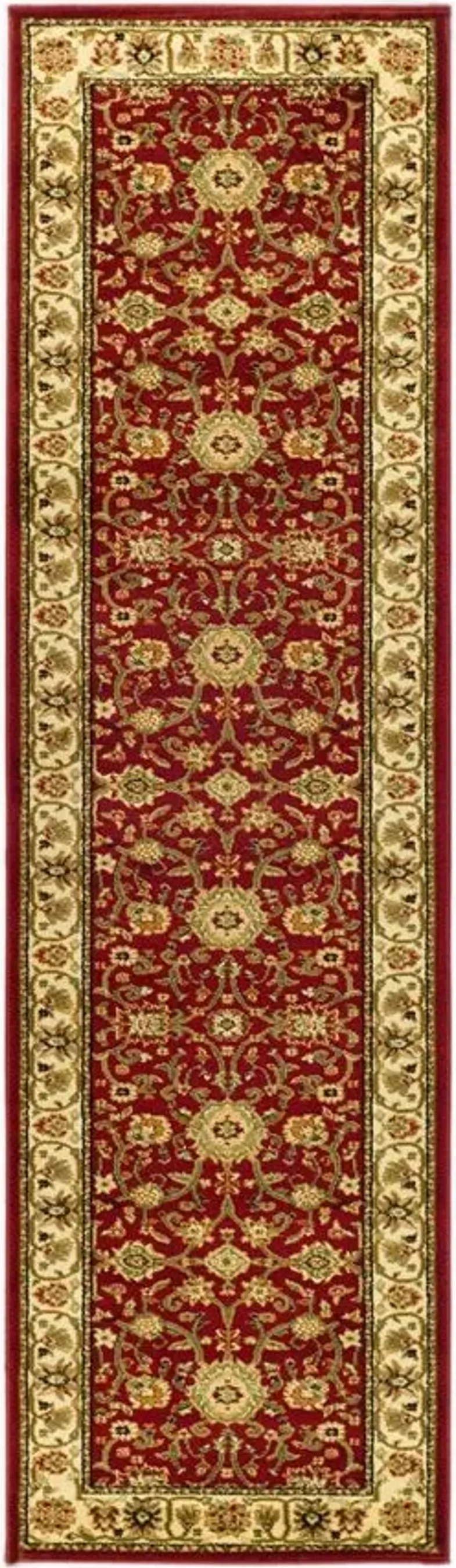 Lyndhurst Runner Rug in Red / Ivory by Safavieh