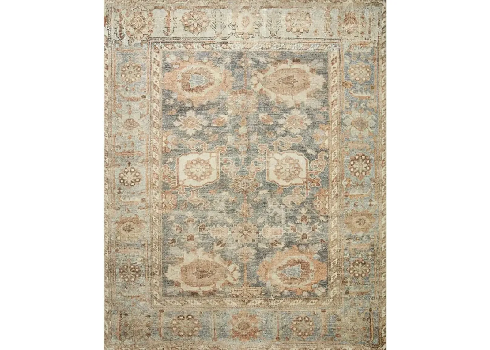 Margot Area Rug in Ocean/Spice by Loloi Rugs