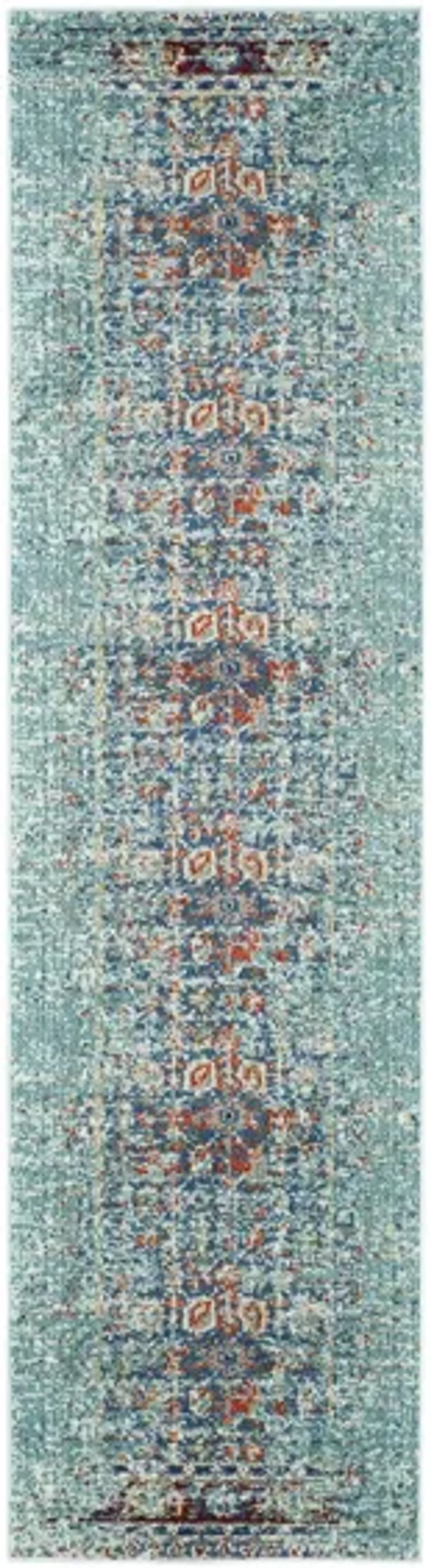 Monaco Runner Rug in Blue/Multi by Safavieh