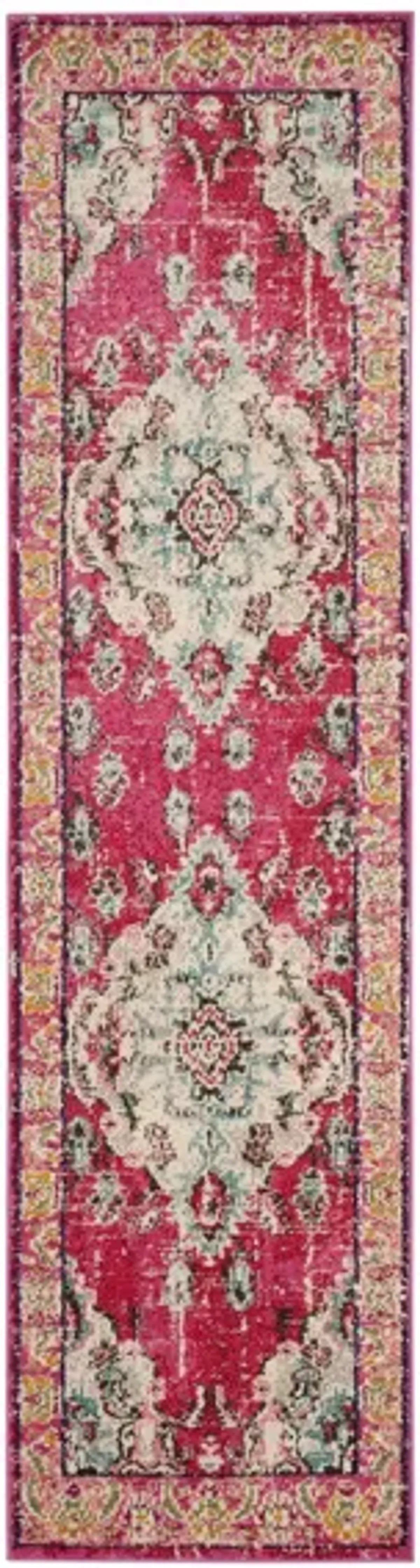 Monaco Runner Rug in Pink/Multi by Safavieh