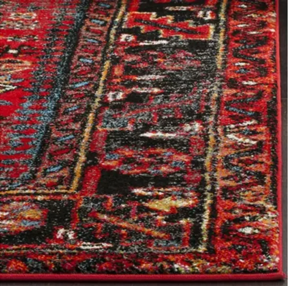 Darius Red Area Rug