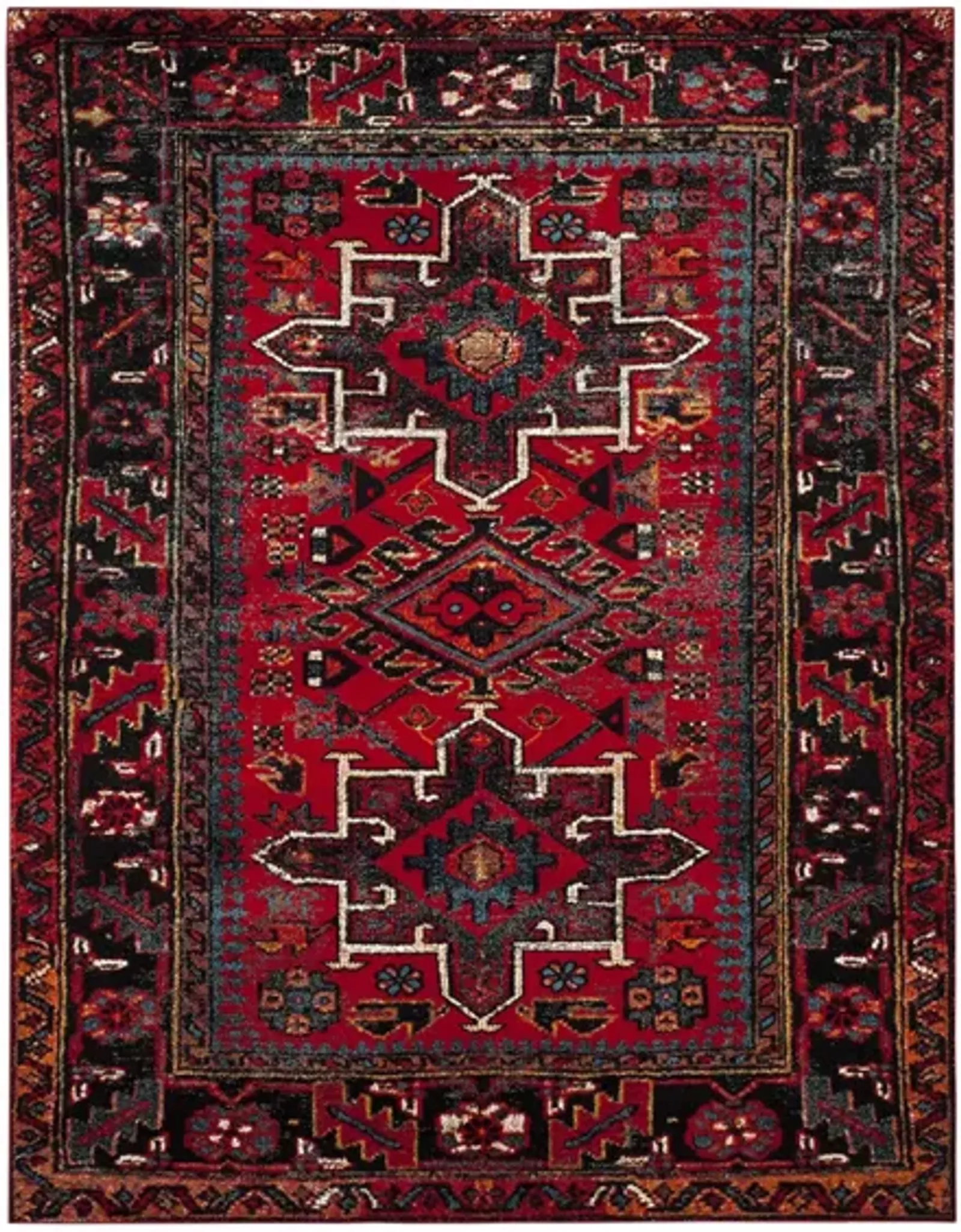 Darius Red Area Rug